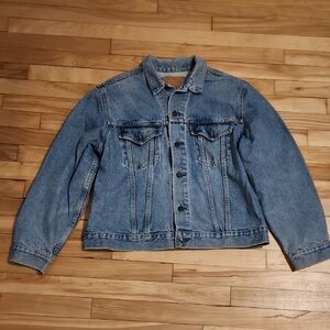 Levi's Blue Denim Jacket with Brown Label